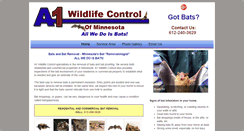 Desktop Screenshot of a1wildlifecontrol.com